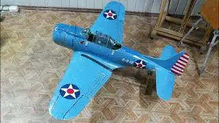 SBD-3 «Dauntless»  / RC / ЧАСТЬ 6 / Покраска.