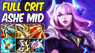 FULL CRIT ASHE MID | Build & Runes | DRX ASHE GAMEPLAY | League of Legends