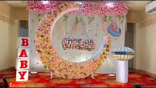 naming ceremony jhula decoration/name renewal props indore 7415389060/8770041078 indore decoration