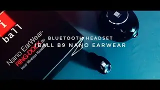 iBall B9 Nano Earwear Ring-Dock - Wireless Bluetooth Earphones with inbuilt Mic (Black)