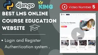 #5 Login and Registration System In Learning Management System Website Using Python Django 