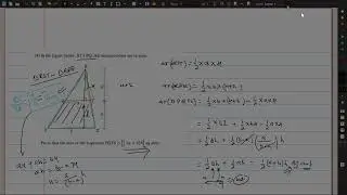 Random Math question of triangle (proving trapezium standard formula)