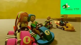 Clock race way Meta runner racing speed Kart circuit