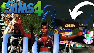 The Best Custom Lots for Entertainment in The Sims 4! Arcade games, Rollercoasters,Golfing,and MORE!