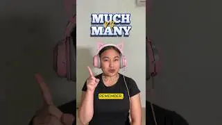 MUCH vs MANY | What's the difference? | Common mistakes in English grammar| English lessons #Shorts