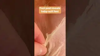 This foot peel reveals baby-soft feet. #skincare #footpeel #exfoliation