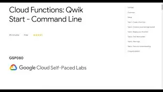 Cloud Functions: Qwik Start - Command Line  