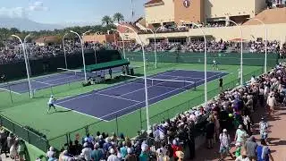 Novak Djokovic at Indian Wells 2024 : practice