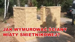 Wiata śmietnikowa - Jak wymurować ściany śmietnika?