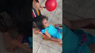😈Balloon Challenge on Riya...😁😅#anjuzlifestyle #funny #shorts #tamil