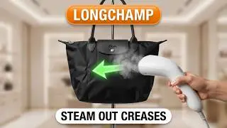 Longchamp Le Pliage Handbags | Steaming Out the Creases Tutorial | #longchamp #howto