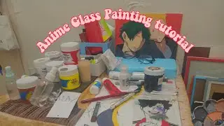 Paint with me Anime Glass Painting Tutorial Live