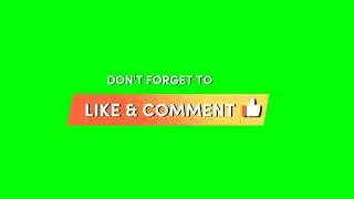 like comment green screen video | subscribe green screen video | new green screen video