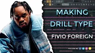 HOW TO MAKE FIRE DARK DRILL BEATS For FIVIO FOREIGH x POP SMOKE  FROM SCRATCH | FL Studio Tutorial