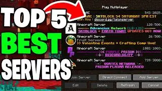 5 BEST MINECRAFT SERVERS to join in 26.1 (Bedrock/Java)