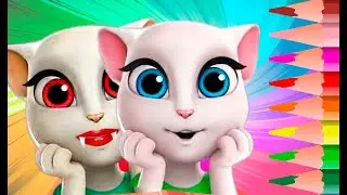 Как научиться рисовать и Сделать классную поделку из бумаги кошечка говорящая Анжела