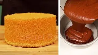 Идеальный классический шоколадный и ванильный шифоновый бисквит | Chiffon cake