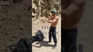 Running in mountain with 50 kg