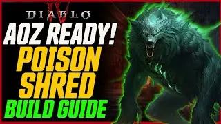 Best Poison Shred for AoZ! Max Survivability & Damage! // Diablo 4 Season 2 Abattoir of Zir