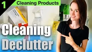 Minimalist Cleaning Products | Bite-sized Minimalist Declutter With Me (Episode 1)