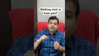Should we use stick in knee pain? #osteoarthritis #walkingsticks #kneepain #physiotherapy #ortho