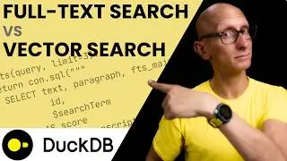 Full-Text Search vs Vector Search (RAG with DuckDB)