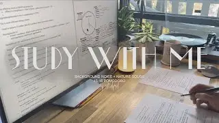 3-Hour Study With Me 🖊️ | Background Noise | No Music | Rain Sounds | Pomodoro 45/15