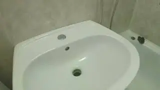 Как установить раковину ( тюльпан).