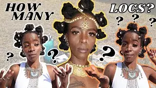 HOW MANY LOCS DO I HAVE | Plus Self Care Tips for Healthy Locs, Mind, Body, and Spirit | Thick Locs
