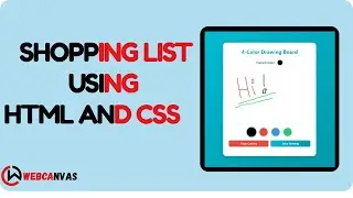 Drawing Board | HTML CSS JS | Web Canvas