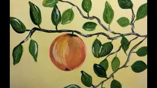 Как нарисовать молодильное яблочко