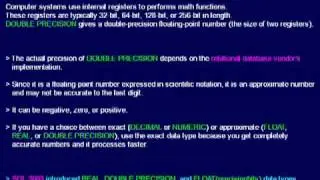 SQL 047 Data Types, Approximate Numeric, DOUBLE PRECISION