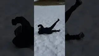 9 yr old Florida kid slips on snow #snowslide #slipping #snowsledding