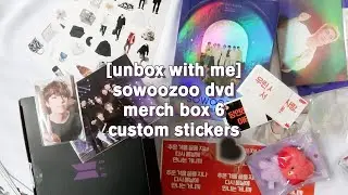 [unbox with me] bts sowoozoo dvd, merch box #6, custom stickers & more