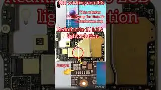 Redmi note 10 light solution || Mi note 10 lcd light jumper 