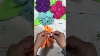 flores de toalla/fácil sin coser
