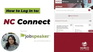 NC Connect: Jobspeaker Steps to Log In