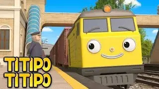 🚂 Titipo Titipo Song for Kids | Nursery Rhymes & Kids Cartoon Train Song | kidzgana 