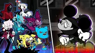 FNF VS Mickey Mouse Scrapped Songs But Different Characters Sing It🎵Everyone S