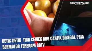Viral! Detik-detik Tiga Cewek ABG cantik Dibegal Pria Bermotor