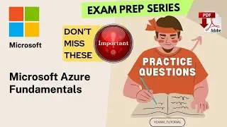 AZ-900 Exam Tutorial🔥IMPORTANT TOPICS🔥| Microsoft Azure Fundamentals MICROSOFT | Tips & Tricks |