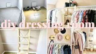 Box Room Transformation! Dressing Room Before & After