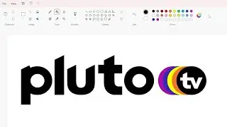 How to draw the Pluto TV logo using MS Paint | How to draw on your computer