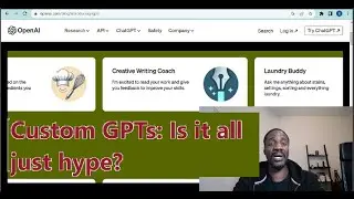 Comparison between Custom GPTs and ChatGPT