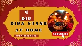 4 Beautiful diya stands at home for diwali🎇Diwali diya decoration at home #youtube #diwali #handmade