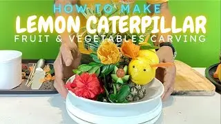 How to Make a Lemon Caterpillar Carving