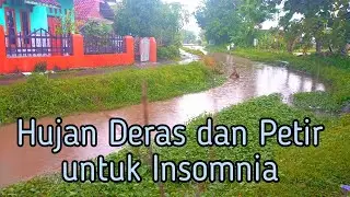 Hujan deras sore hari di sungai membuat tidur pulas