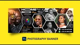 Photography Banner Design in Photoshop
