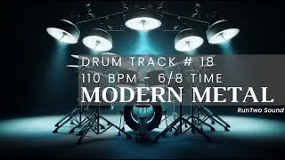 6/8 Metal Drum Track | 110 BPM