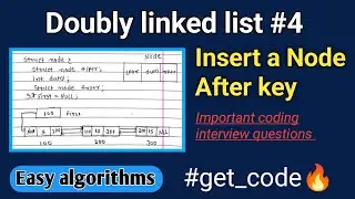 Doubly Linked List#4 | Insert a node After key 